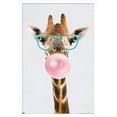 thumbnail image 1 of Reinders - Funky Giraffe Wall Poster, 14.725" x 22.375" Framed, 1 of 5