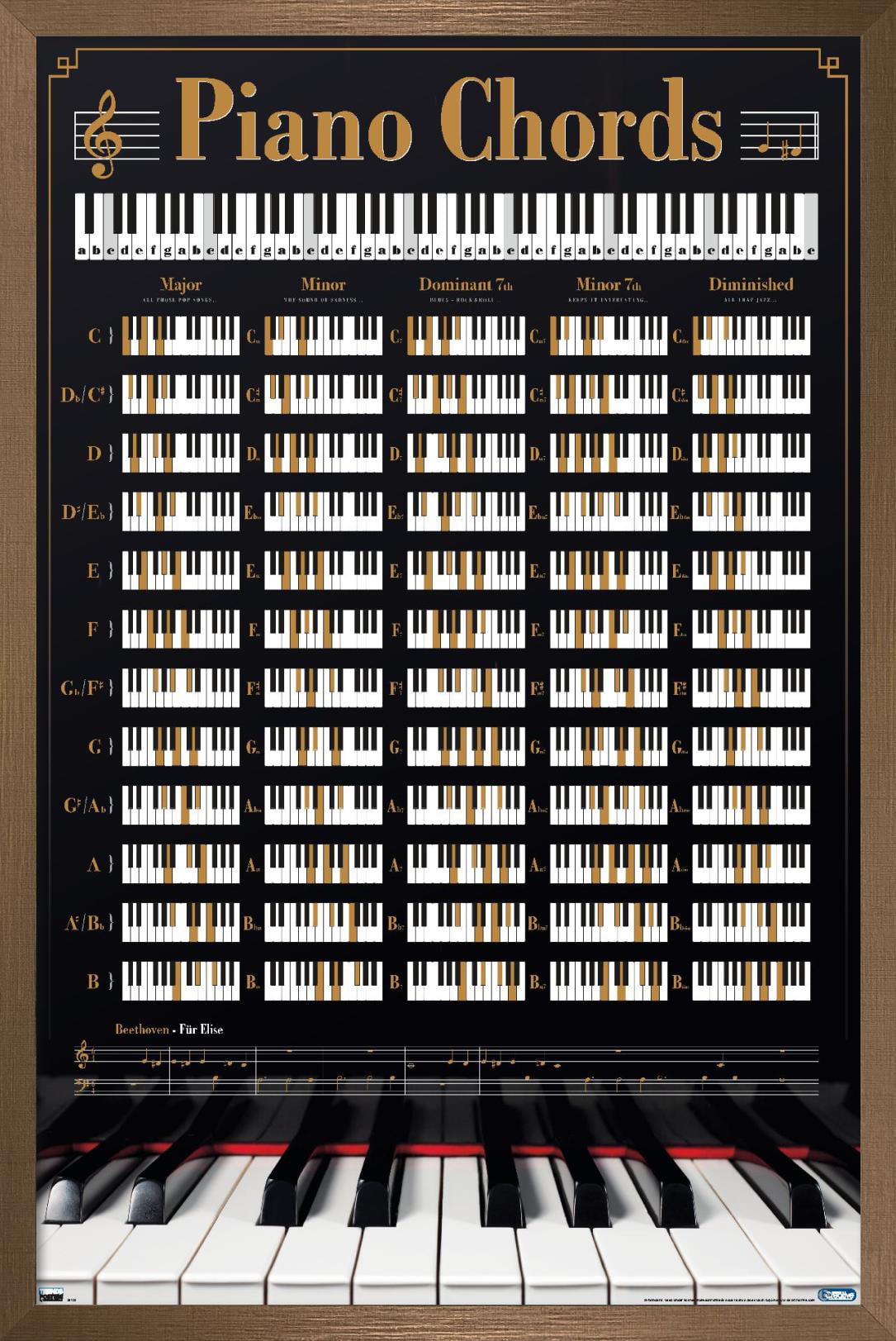 Reinders - Piano Keys Wall Poster, 14.725\