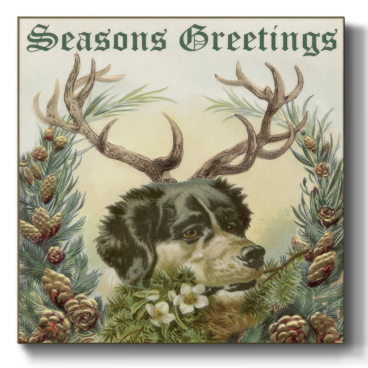 Reindog I- Gallery Wrapped Canvas