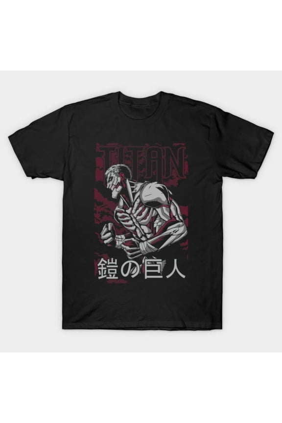 Reiner Braun Armored Titan Anime Artwork Funny AOT Manga Inspired Graphic G792 T-Shirt, for men and women, Up to Size 5XL