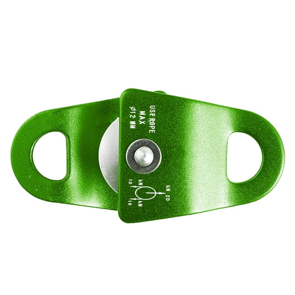 Reinforced Aluminum Rappelling Pulley for Vertical Saving Operations and Industrial Maintenance 2000kg Weight Bearing