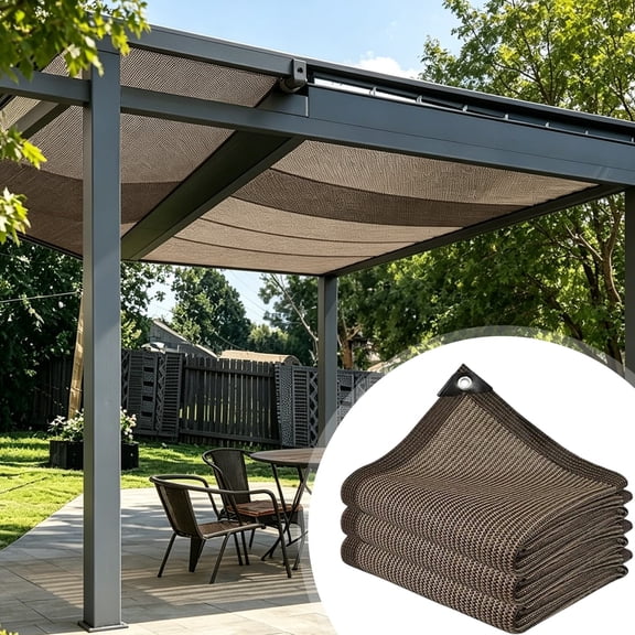 Reinforced Edge Outdoor Shade Sail, Shade Screens for Outdoor Patio, Heavy Duty Sun Shade Net Cloth, Garden Shading Mesh, Tear Resistant Wear-Proof Mesh, Lightweight Foldable Garden Shade Cloth 1Pcs
