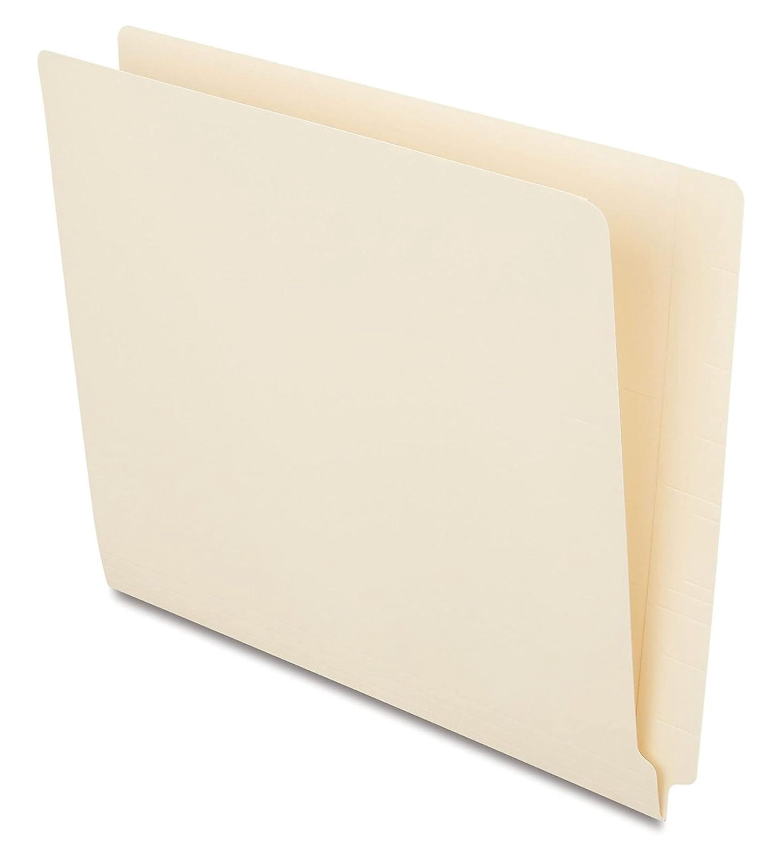 Staples Reinforced End Tab File Folders Letter Size - Manila 11-Point Stock, 500 Per Carton For Office