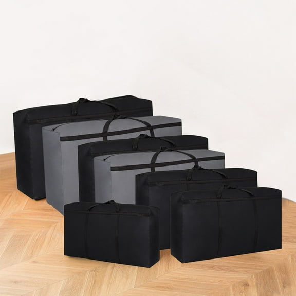 Reinforced Fabric Moving Bag | Water- Easy-to-Clean Storage Organizer | Large Capacity Clothes Quilt Bedding Blankets | Heavy-Duty Zipper Clear Window | 39.37x22.83x11.02 in | 1 Pack