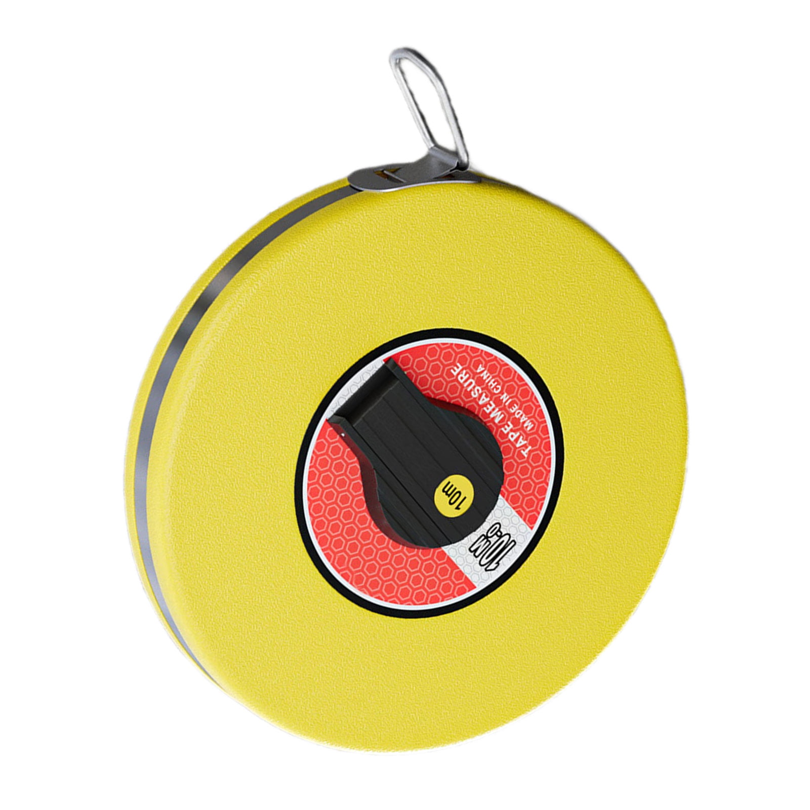 Reinforced Fiberglass Tape Measure Featuring ABS Impacts Resistant Case and Hand Crank Operate for Enhances Durability