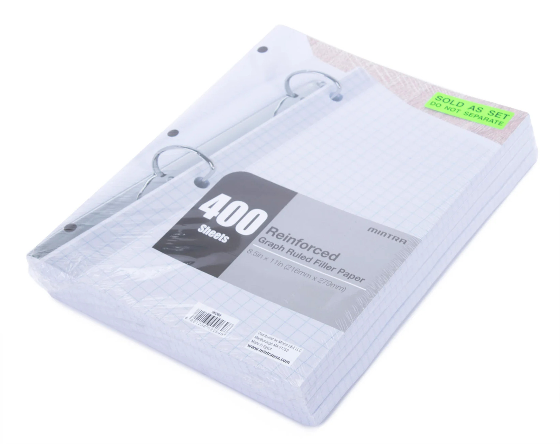 Five Star Reinforced Filler Paper, College Ruled, 100 Sheets/Pack