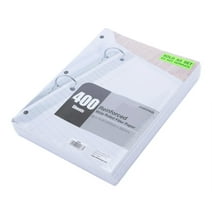 Reinforced Filler Paper (4 Pack) - Wide Ruled - 3hole punched and reinforced for ring binders