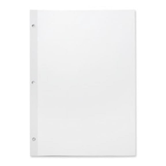 Reinforced Filler Paper- Plain- 11in.x8-.50in.- White