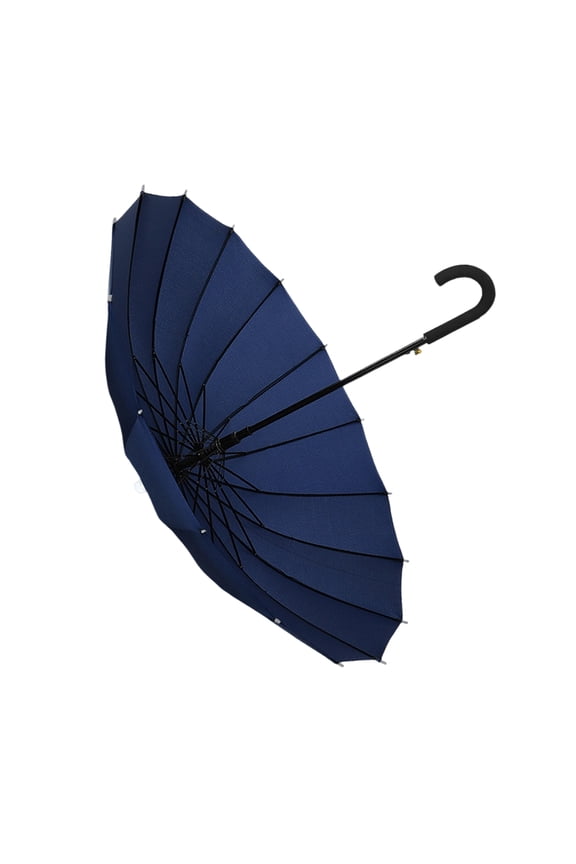 Reinforced Frame Long Handle Umbrella Sturdy Construction Ideal For Harsh Weather Outdoor Use