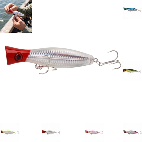 Reinforced Grooved Hook Hard Lure – Heavy Duty Plastic Fishing Bait for Large Fish, Durable Artificial Lure for Freshwater Saltwater, Strong Bass Pike Tackle