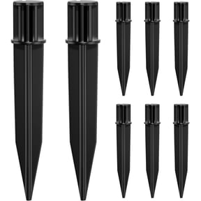 Reinforced Ground Stakes, 0.75" x 5.12" for Solar Lights, 8 Pack