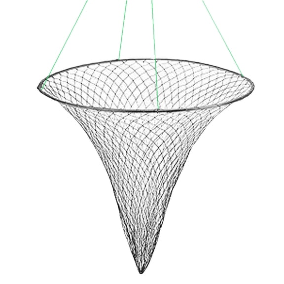 Reinforced Handle Fishing Net Large Openings Racquet String Crabs Net Automatic Folding Fishing Crabs Trap Net