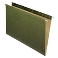 thumbnail image 1 of "Reinforced Hanging File Folders, Legal Size, Straight Tab, Standard Green, 25/box | Bundle of 2 Boxes", 1 of 2