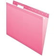 thumbnail image 1 of Reinforced Hanging File Folders, Letter Size, Pink, 1/5 Cut, 25/BX (4152 1/5 PIN), 1 of 8