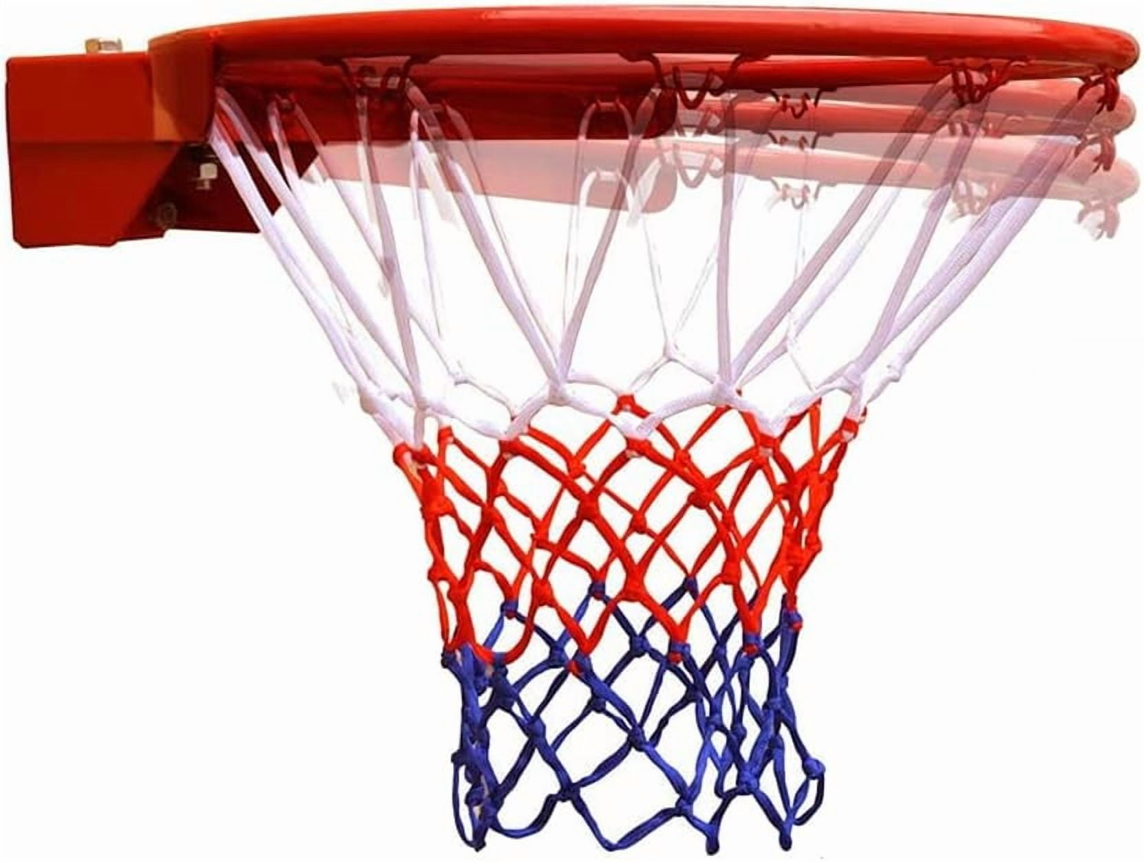 Reinforced Heavy Duty Breakaway Wall Mounted Basketball Rim,18 inch Standard Double Spring Flex Rim Goal Replacement for Indoor Outdoor Walls