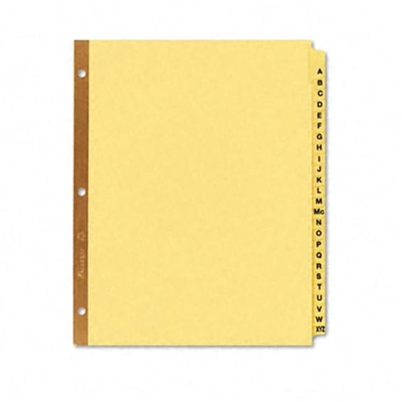 Reinforced Laminated Tab Dividers 25-Tab A-Z Letter Buff 25 per Set