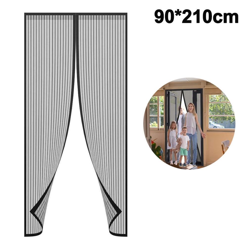 Risareyi Magnetic Window Screen - Self Closing Mosquito Net, 36x54 Inches, Keep Bugs Out (White)