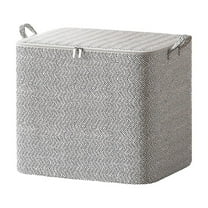 Reinforced Non-Woven Storage Bin - Large Capacity Zippered Container For Blanket Organization And Seasonal Clothing Storage With Foldable Design And Durable Material For Home Organization