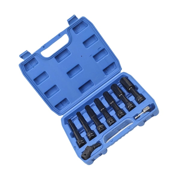 Reinforced Nut Driver Bit Set Drive Heavy-Duty Socket Wrench for Drill Power Tools Car Repair