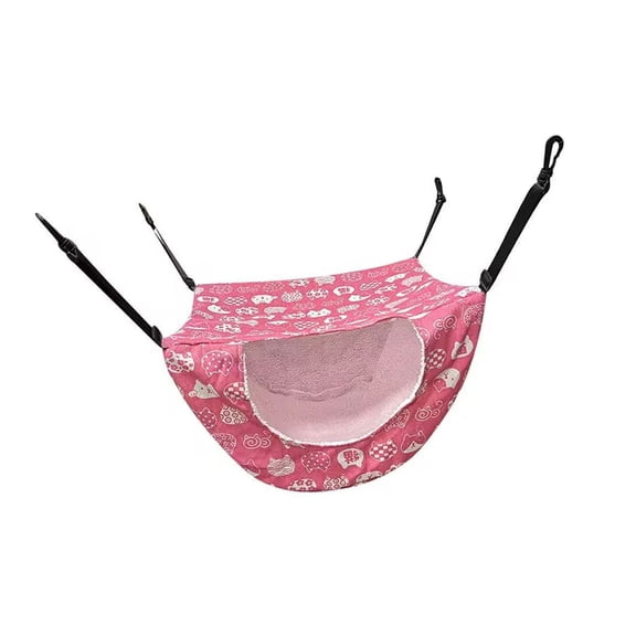 Reinforced Pet Swing Bed Soft Linen Lounger for Kittens Resting on Shelves & Climbing Frames