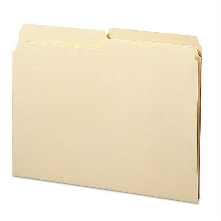 Manila File Folders, 1/2-Cut Tabs: Assorted, Letter Size, 0.75 Manila File Folders, 1/2-Cut Tabs: Assorted, Letter Size, 0.75