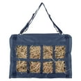 Reinforced Top Navy Blue Horse Hay Saver Bag 8 Slow Feeder Holes