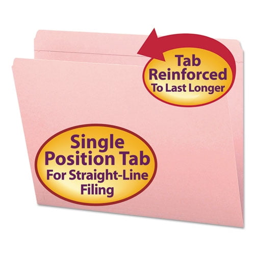 Reinforced Top Tab Colored File Folders, Straight Tabs, Letter Size, 0.75 Reinforced Top Tab Colored File Folders, Straight Tabs, Letter Size, 0.75