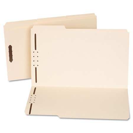 UNIVERSAL Manila Folders Two Fasteners 1/3 Tab Legal 50/Box 13520