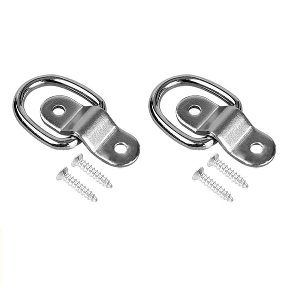 Reinforced Trailer Door D Rings Hook Trailer Tie Down Anchors Locking Mechanism With Rustproof Black Finish