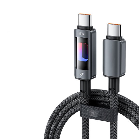 Reinforced USB C Cable 100W Fast Charging Featuring Cool Light Feature For Various Devices