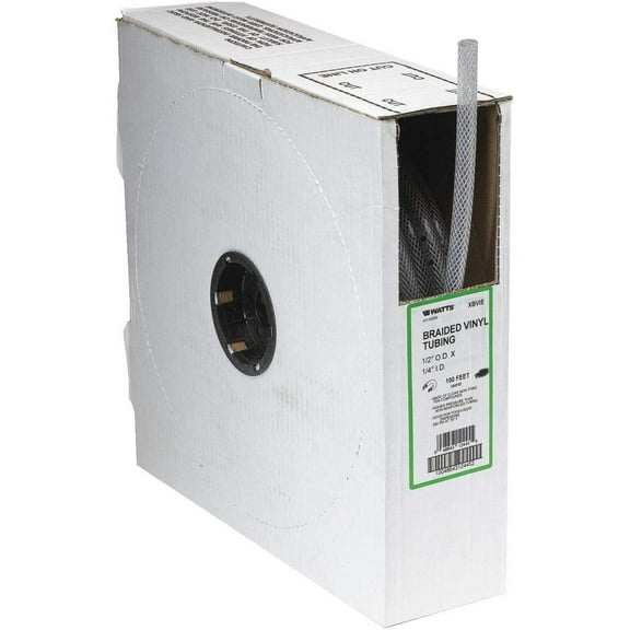 Watts Water Technologies Reinforced Vinyl Tubing Coil - PVC, Clear - Multicolor Home & Garage Storage, Stackable Design