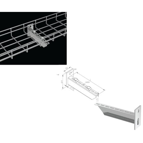 Reinforced Wall Support Bracket - 6" Wide
