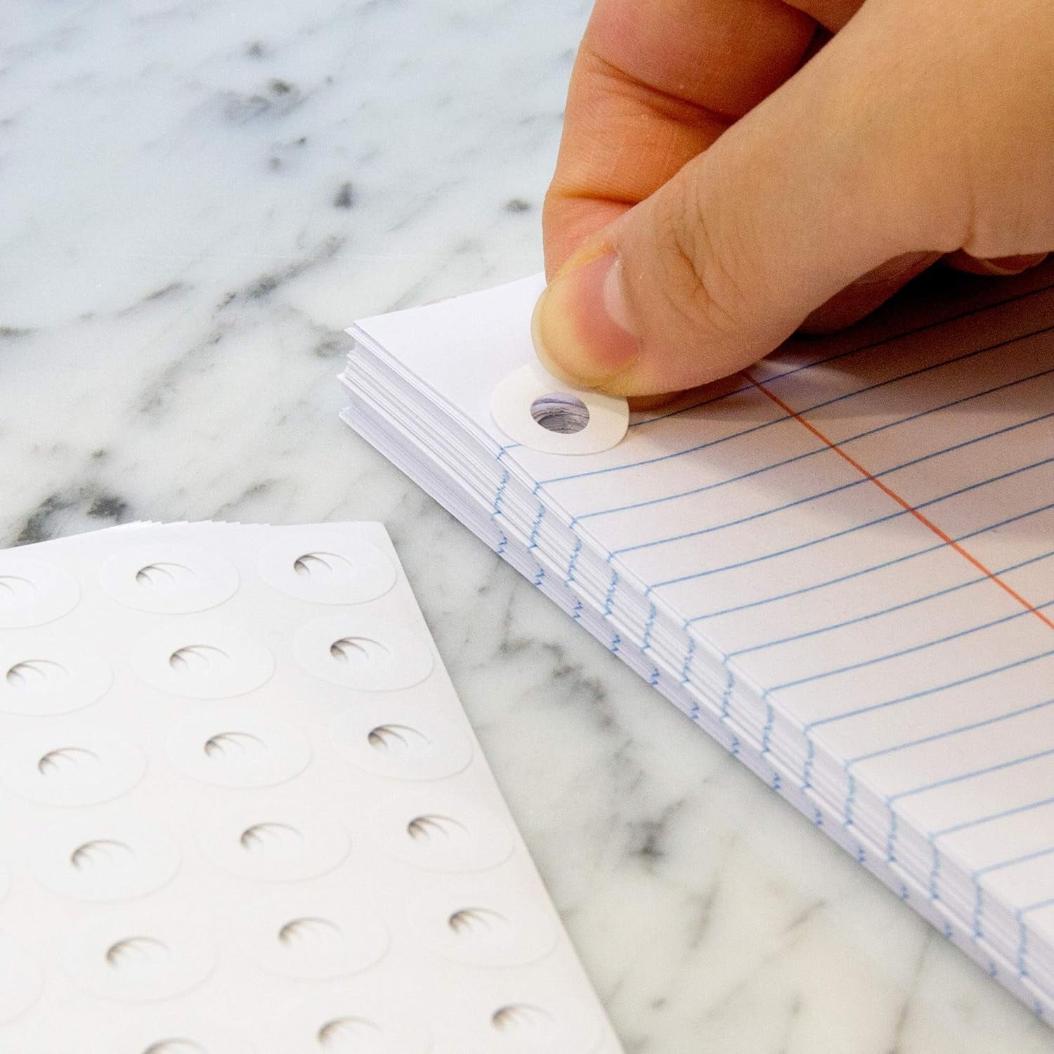 Reinforcement Label Round 1/4", Hole Reinforcements Stickers, White