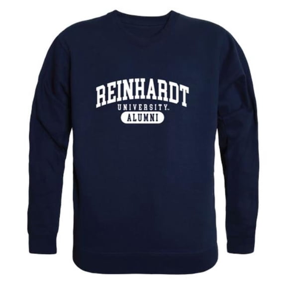 Reinhardt University Eagles Alumni Fleece Pullover Crewneck Sweatshirt, Navy - Medium