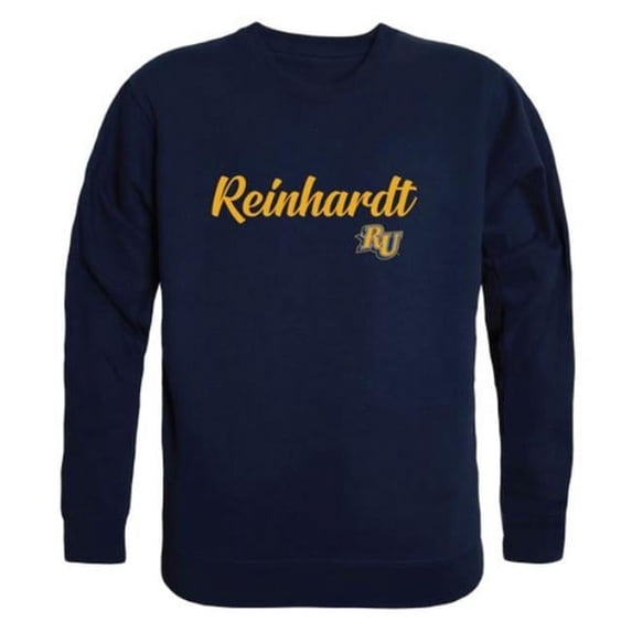 Reinhardt University Eagles Script Crewneck Sweatshirt, Navy - 2XL