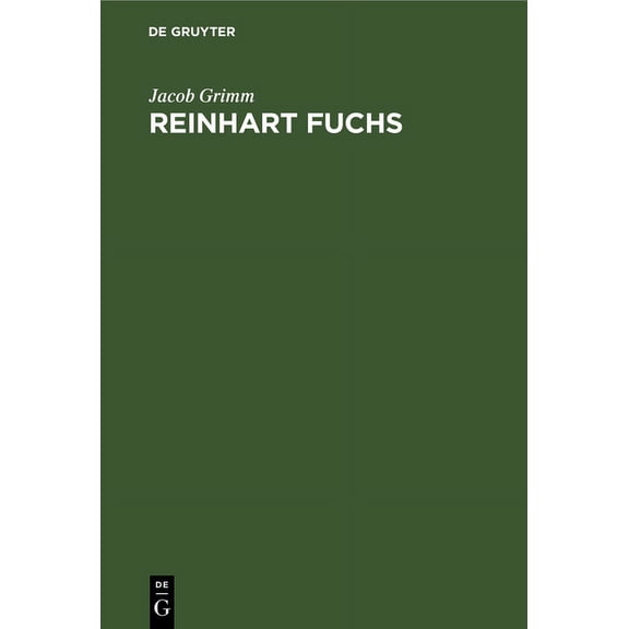 Reinhart Fuchs, (Hardcover)