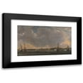 thumbnail image 1 of Reinier Nooms 14x10 Black Modern Framed Museum Art Print Titled - View of Tripoli (1662 - 1668), 1 of 5