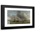 thumbnail image 1 of Reinier Nooms 18x13 Black Modern Framed Museum Art Print Titled - The Battle of Livorno (1653 - 1664), 1 of 5