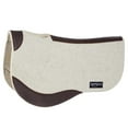 thumbnail image 1 of Reinsman 3/4 Inch APEX Dropped Rigging Barrel Racing Felt Saddle Pad Natural 34X30, 1 of 5