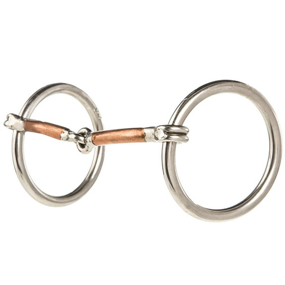 Reinsman 3/8" Copper O ring Snaffle Bit