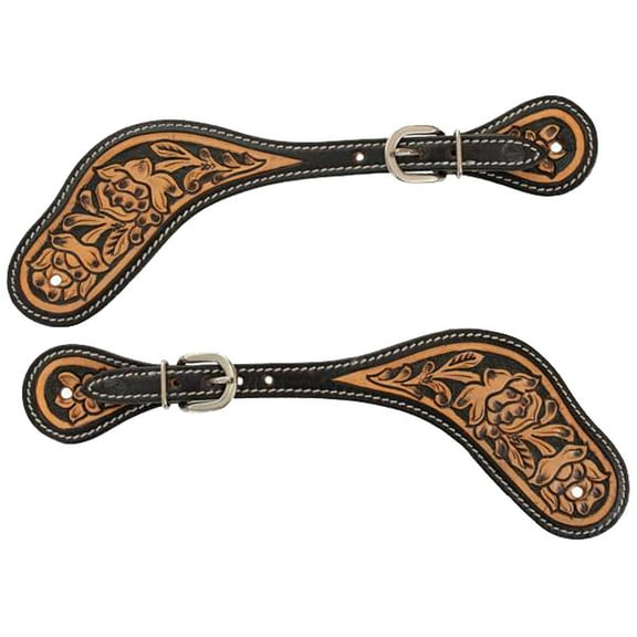Reinsman Blooming Wild Spur Straps