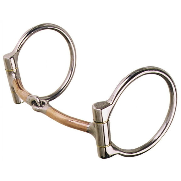Reinsman 3/8inSmooth Copper D-Ring Snaffle