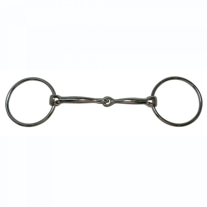 Nickel Plated Loose Ring Snaffle Bit for Draft Horses
