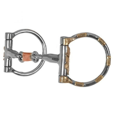 Reinsman DR287 Brass Accent Stainless Dee Ring Western Bit 5 inch