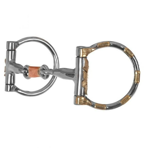 Reinsman DR287 Brass Accent Stainless Dee Ring Western Bit 5 inch