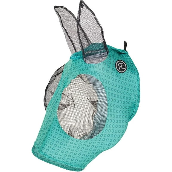 Reinsman Lycra Fly Mask with Ears Medium Emerald Star