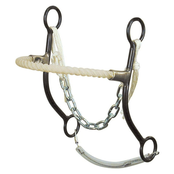 Reinsman Shanked Rope Side Pull Hackamore