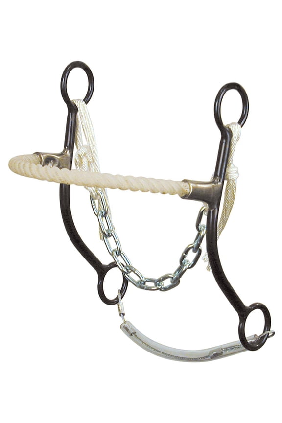 Shanked Rope Side Pull Hackamore