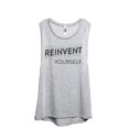 thumbnail image 1 of Reinvent Yourself Women's Fashion Sleeveless Muscle Tank Top Tee Sport Grey Large, 1 of 4