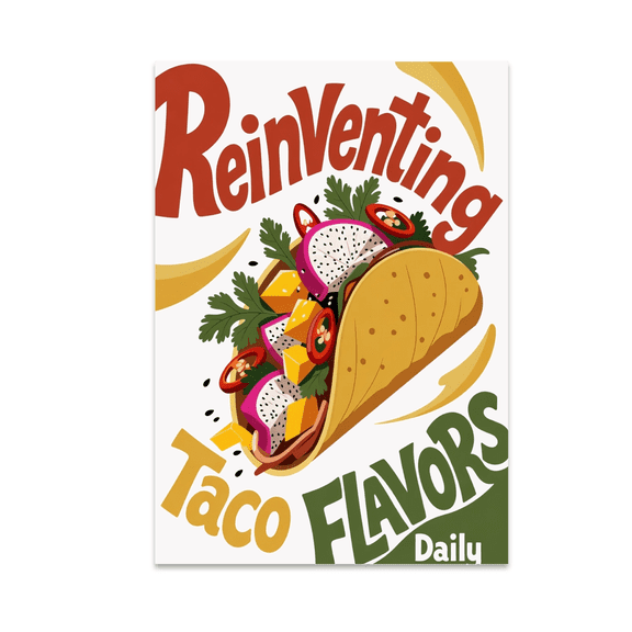 Reinventing Taco Flavors Daily - Taco Lover - 13x19 Poster Print